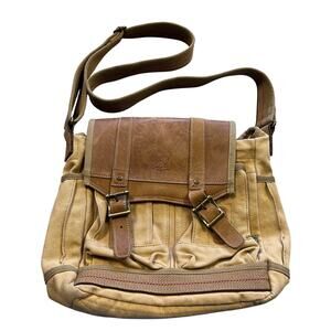 TSD Brand Turtle Ridge 4 Pocket Canvas Crossbody Bag